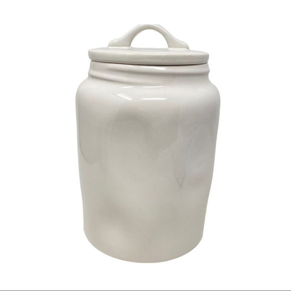 Rae Dunn Santa Cookie Jar Christmas Holiday RARE Gift Cooking Bake Her Him Snack - Picture 2 of 12